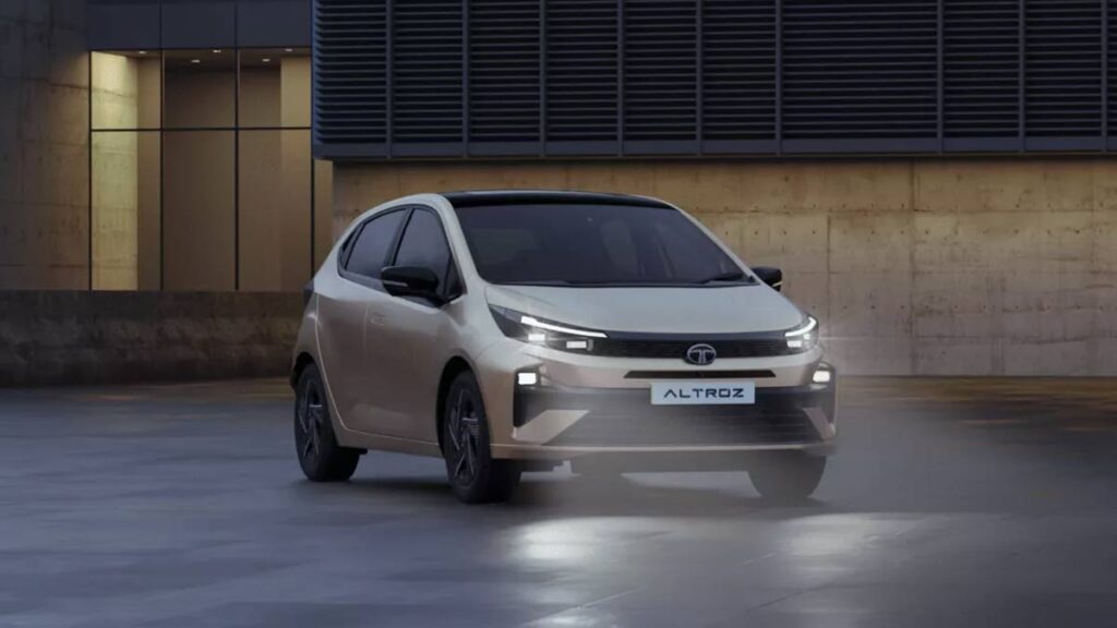 2025 Tata Altroz front and side profile with new LED headlights