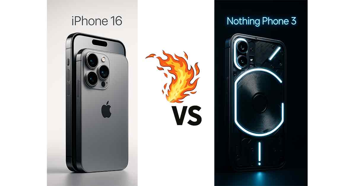 Nothing Phone 3 vs iPhone 16: The 2025 Flagship Face-Off 2 Nothing Phone 3 vs iPhone 16